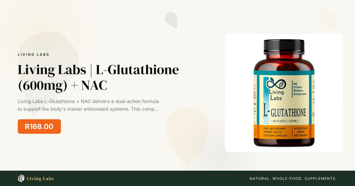 L-Glutathione 600mg + NAC — 120 Caps